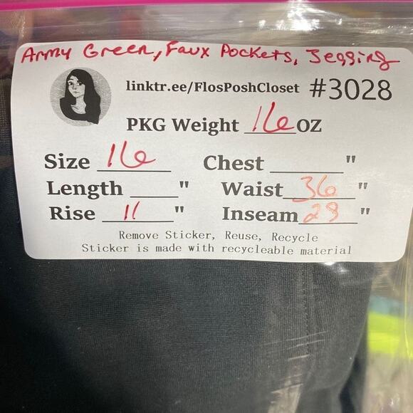 Calvin Klein & Co. Women's Army Green Mid-Rise Straight-Leg Jeans Size 16 - Picture 10 of 10